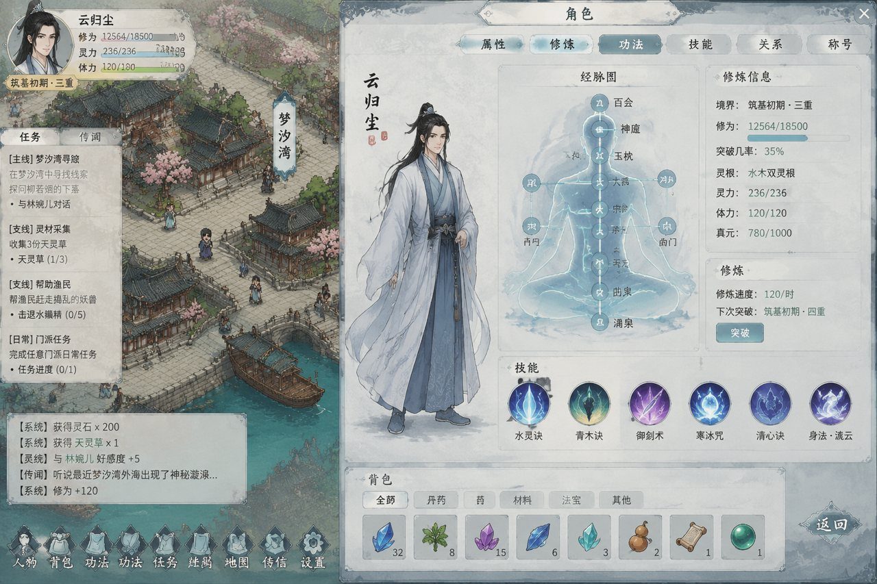 谪仙索欢录 国风修仙 场景图 1